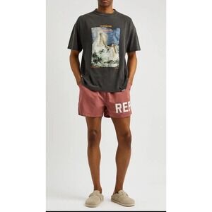 Represent Logo Swim Shorts Rust Red Men's Small Originally $140